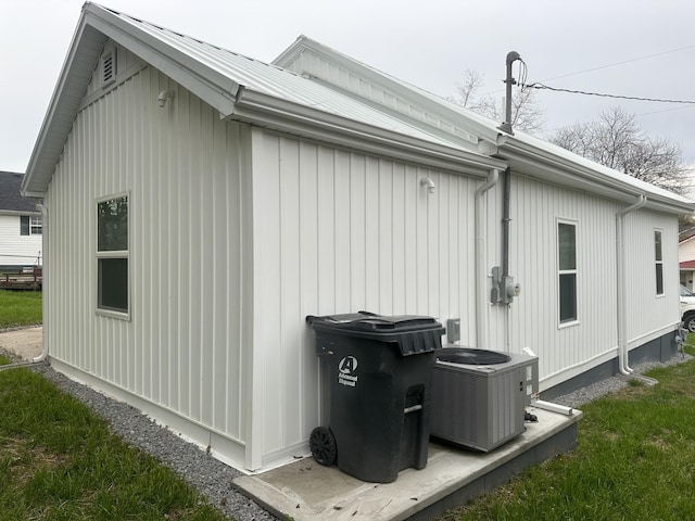 view of property exterior with cooling unit