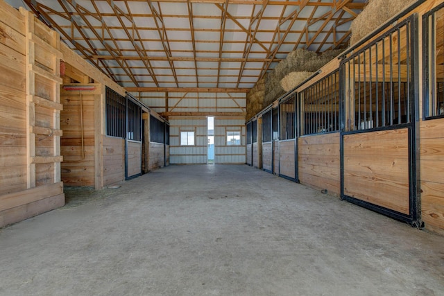 view of horse barn