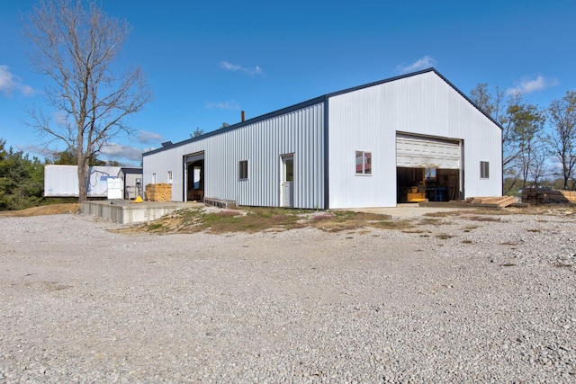 view of outdoor structure featuring a garage