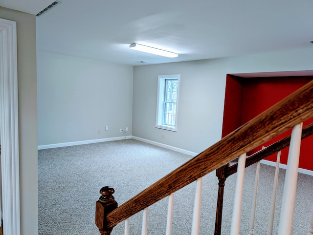 interior space featuring carpet floors