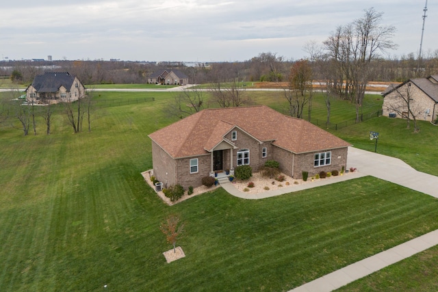 view of front of house with a front yard