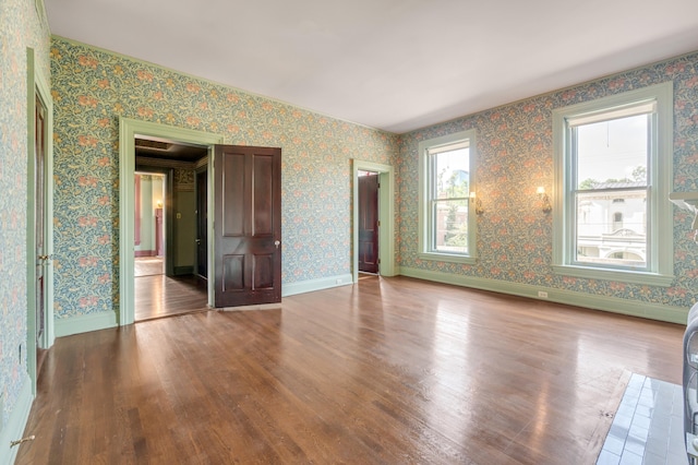 unfurnished bedroom featuring hardwood / wood-style floors