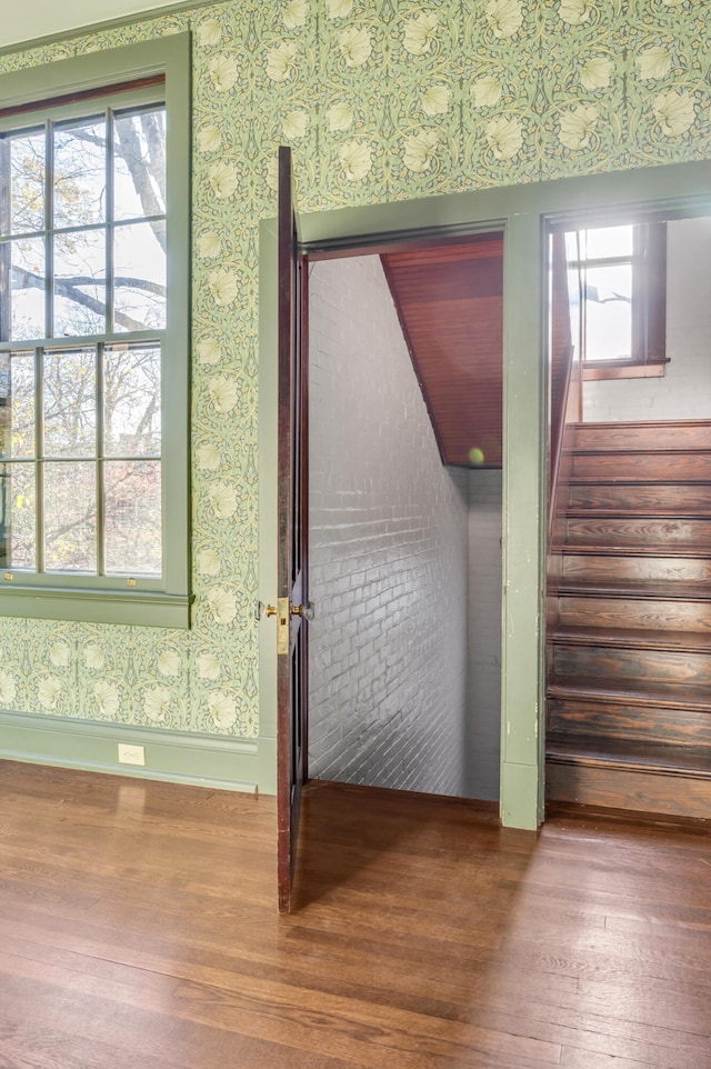 interior space featuring hardwood / wood-style flooring