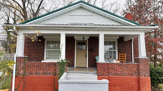 bungalow-style house with a porch