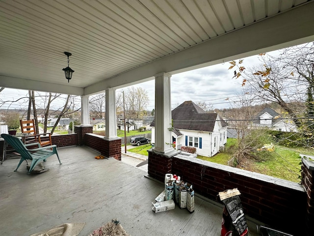 view of patio / terrace with covered porch