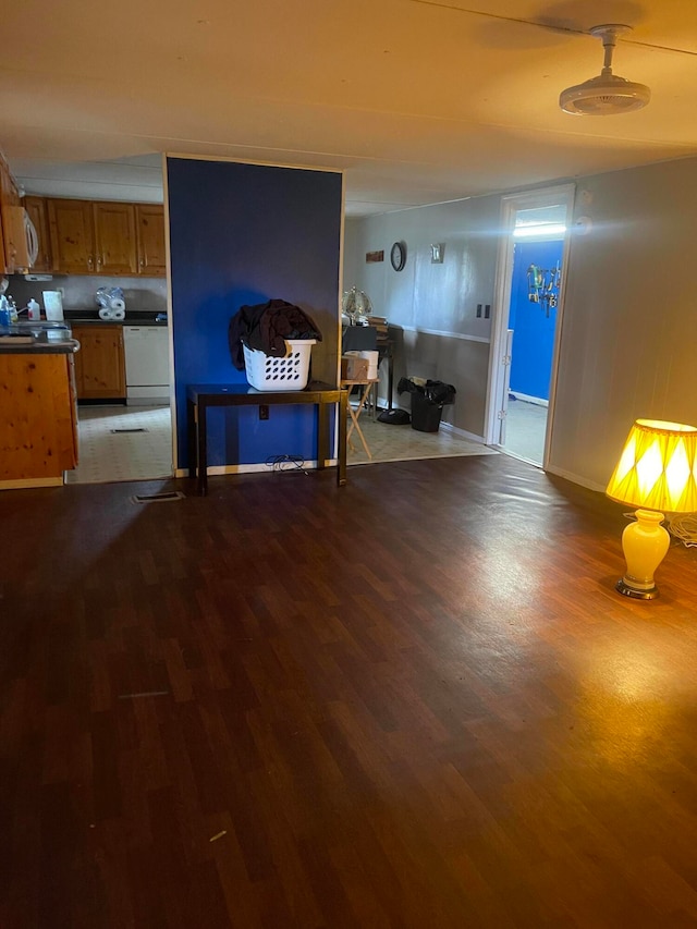 interior space featuring hardwood / wood-style flooring