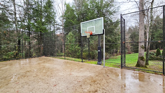 view of basketball court