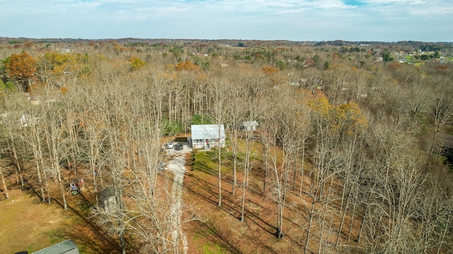 drone / aerial view with a rural view