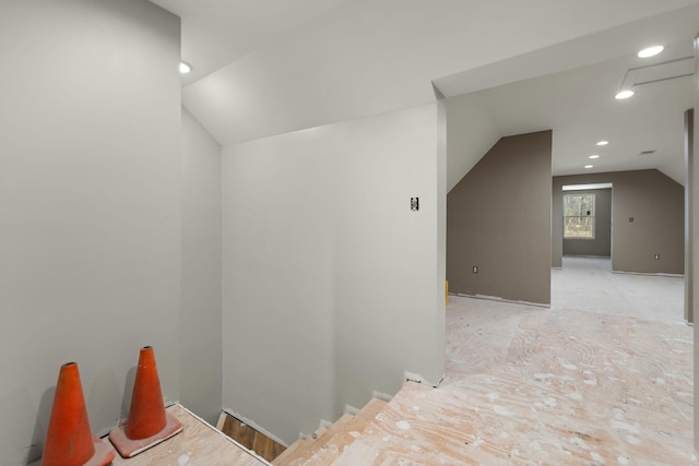 bonus room with lofted ceiling