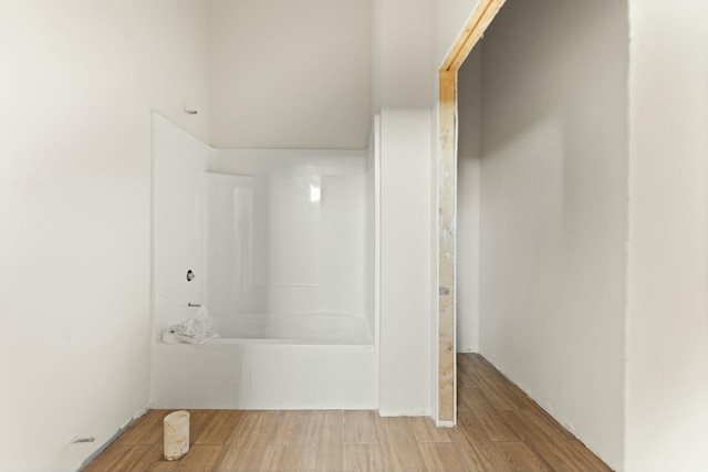 bathroom featuring hardwood / wood-style floors