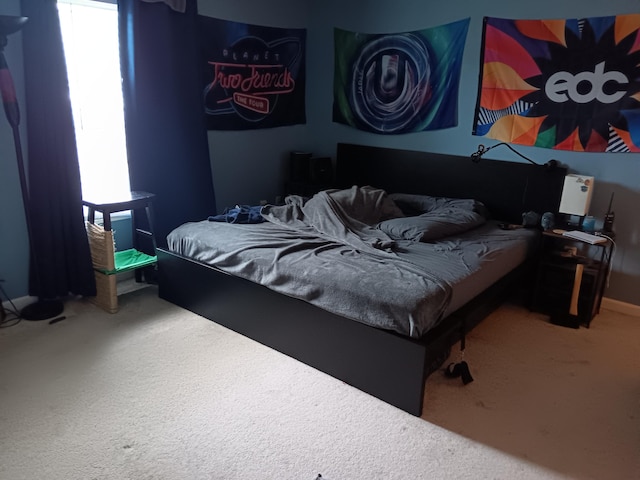 bedroom featuring carpet floors