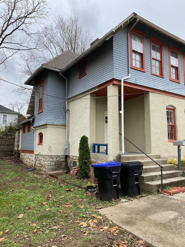 view of rear view of property