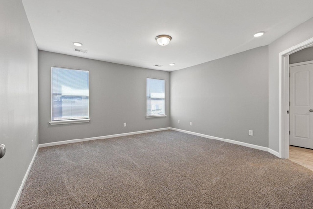 view of carpeted empty room