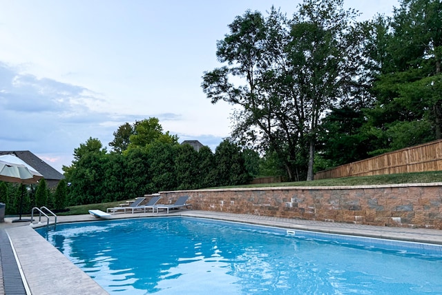 view of pool