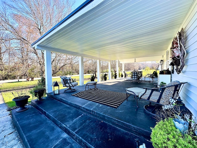 view of patio / terrace featuring a porch