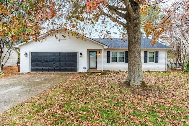 ranch-style house with a garage