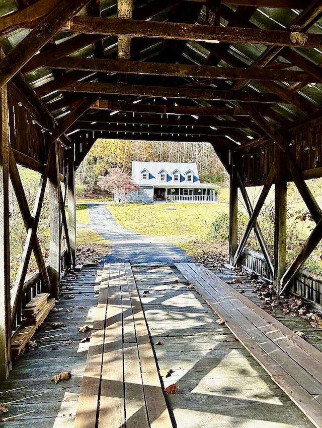 dock area with a deck