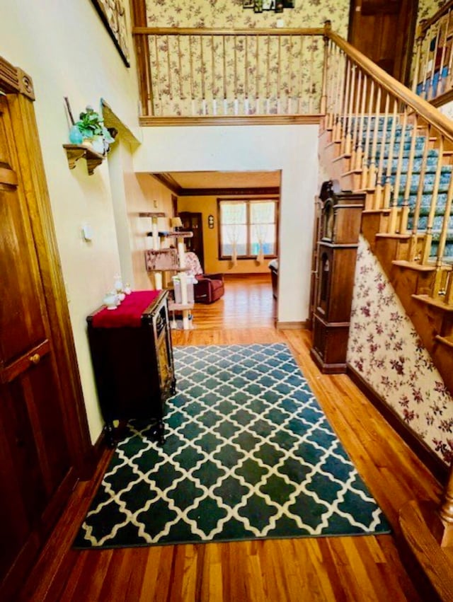 interior space featuring hardwood / wood-style flooring