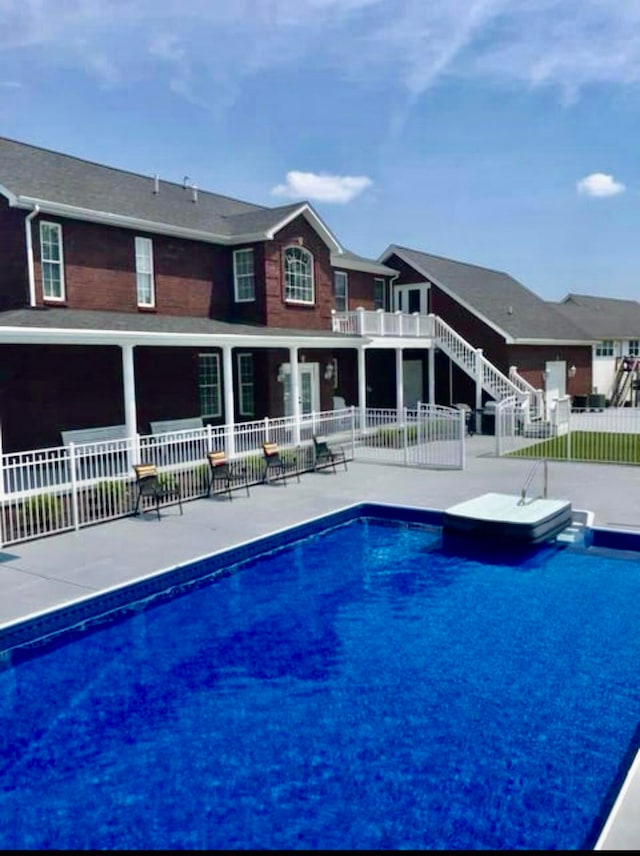 view of pool with a patio