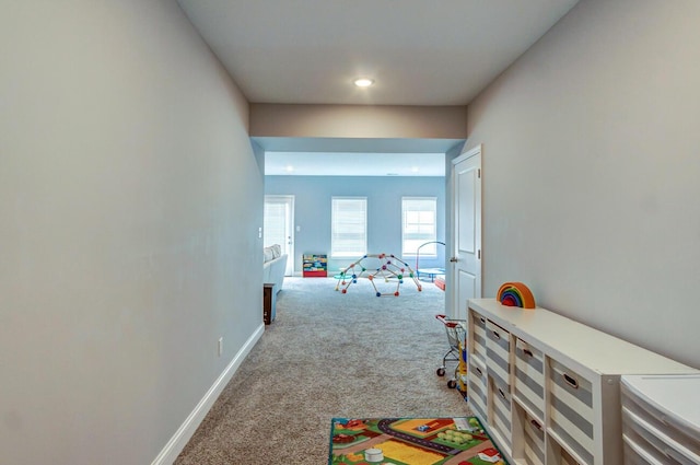 playroom with carpet floors