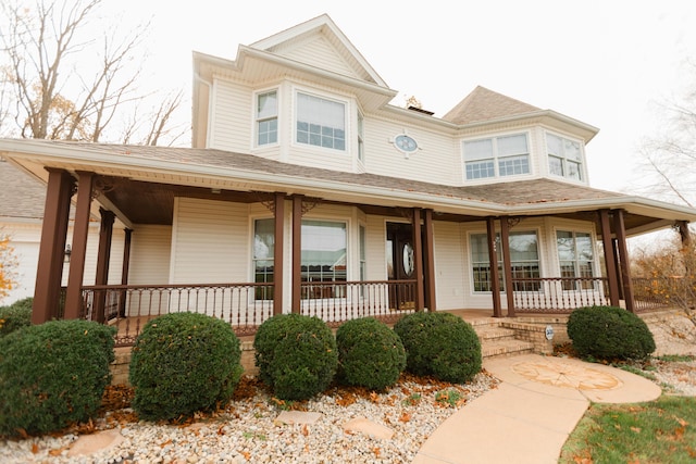 view of front of house with a porch