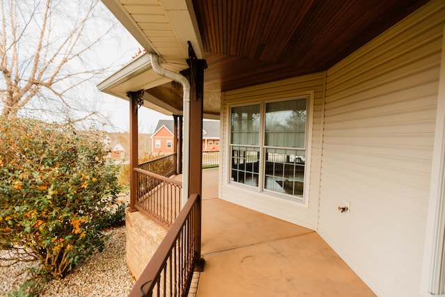 view of patio / terrace featuring a porch