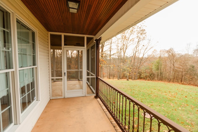 view of balcony