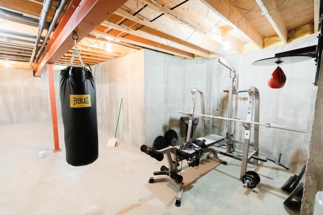 view of exercise room