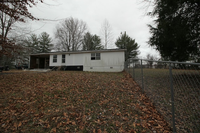 view of rear view of property