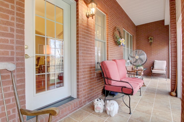 view of patio / terrace with a porch