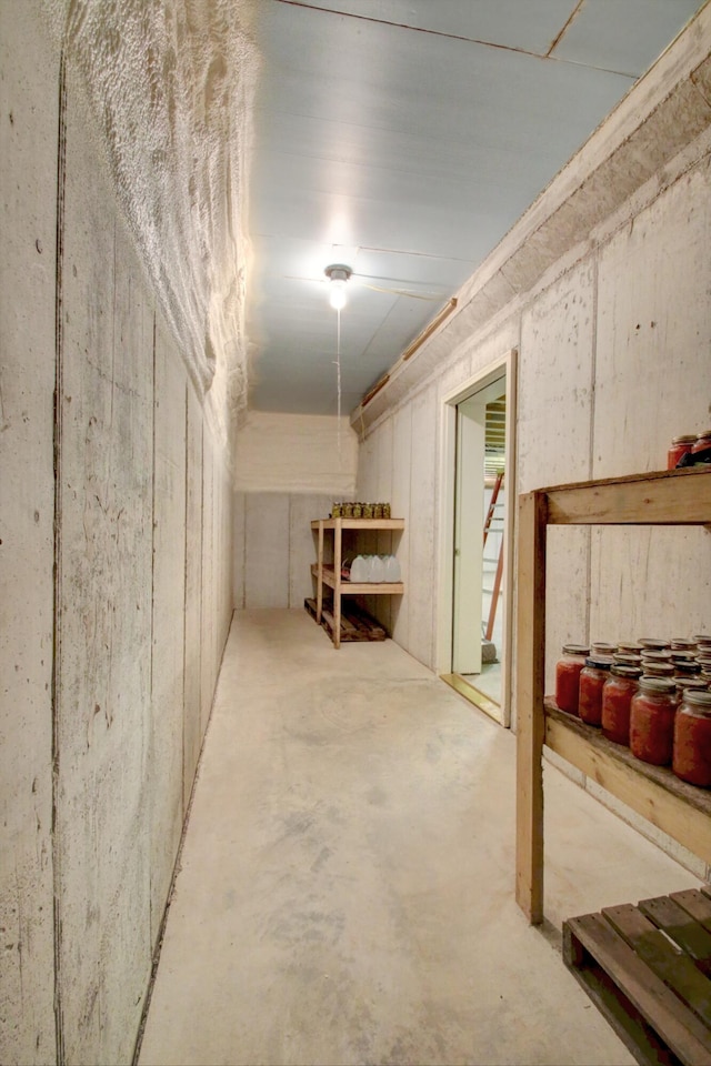 view of basement