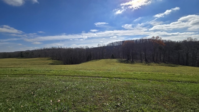 exterior space with a rural view