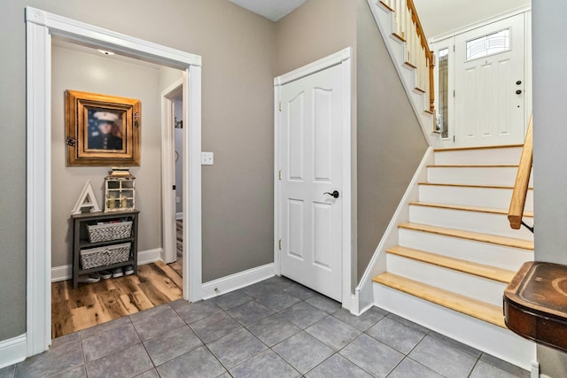 view of tiled entryway