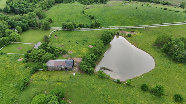 2458 High Bridge Rd, Lancaster, KY 40444 - aerial view of property and surrounding area featuring rural landscape and a nearby body of water