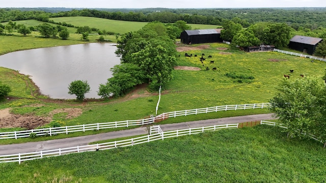 2458 High Bridge Rd, Lancaster, KY 40444 - aerial view of sparsely populated area featuring a pastoral area and a large body of water
