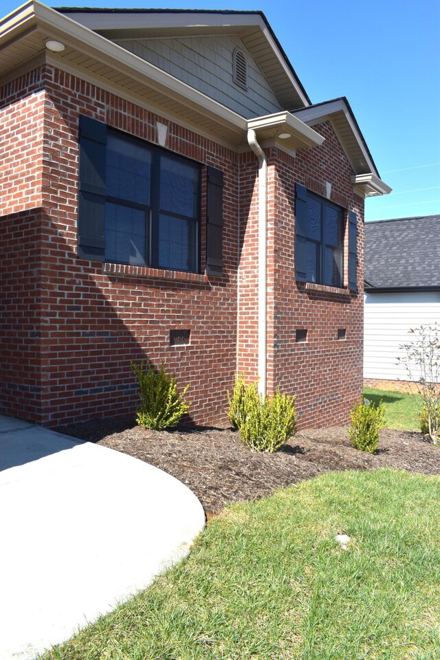 back of house with cooling unit, a lawn, and a wooden deck