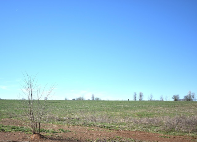 view of landscape featuring a rural view