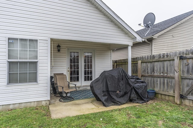 view of patio / terrace featuring grilling area