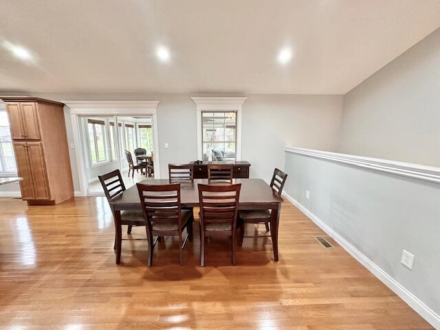151 Surrounding Hills Dr, Somerset, KY 42503 - dining space with light hardwood / wood-style flooring