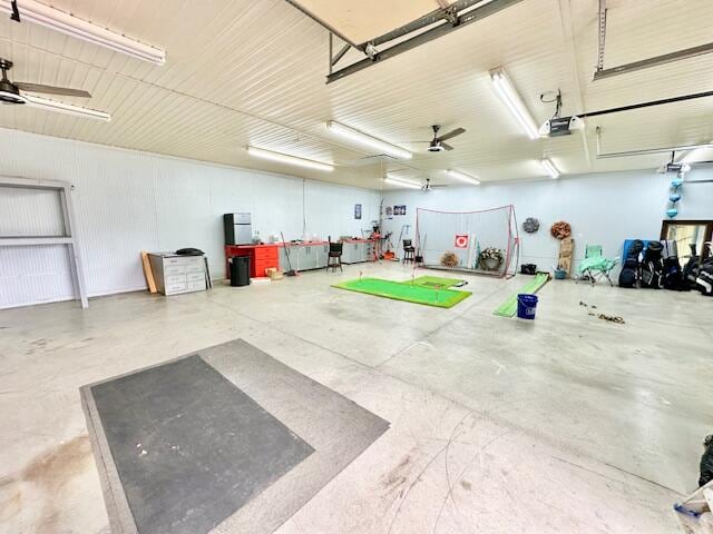 151 Surrounding Hills Dr, Somerset, KY 42503 - garage with ceiling fan