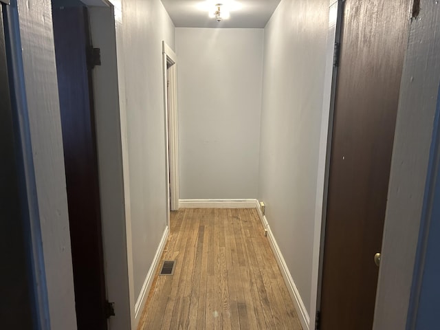 hallway featuring light hardwood / wood-style floors