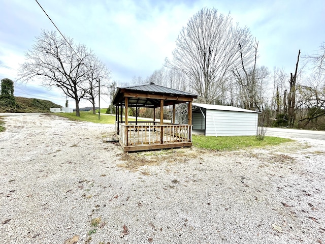 view of community with a gazebo