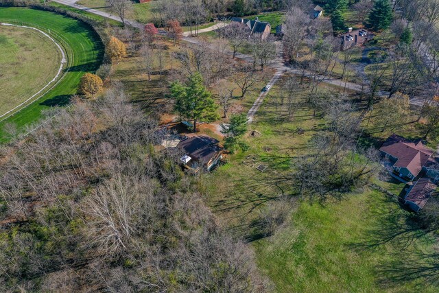 drone / aerial view featuring a rural view