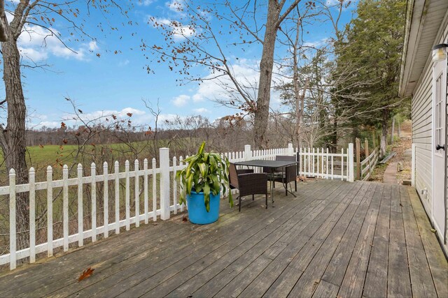 view of wooden terrace