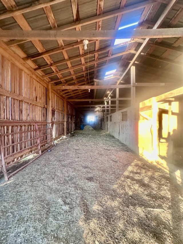 view of horse barn