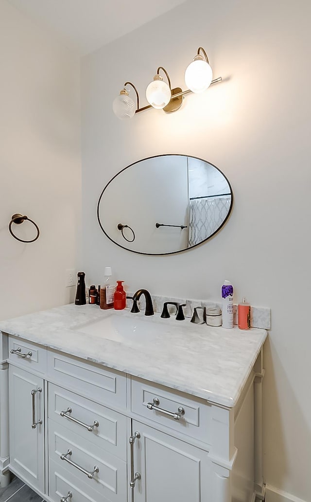 bathroom with vanity