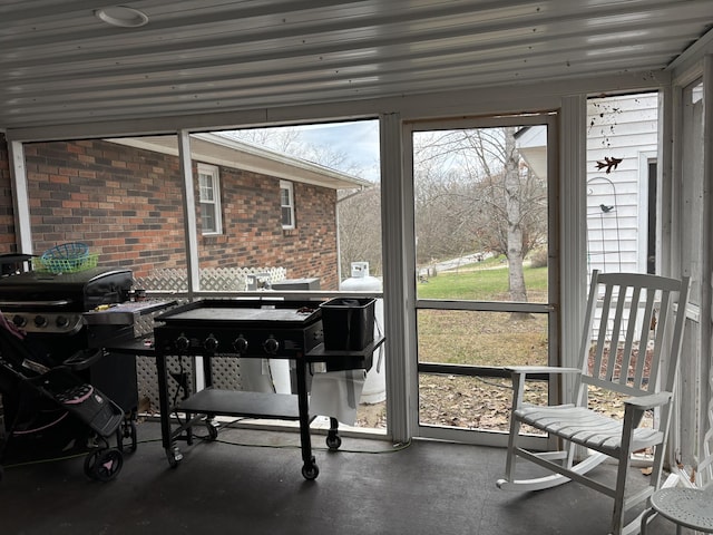 view of sunroom / solarium