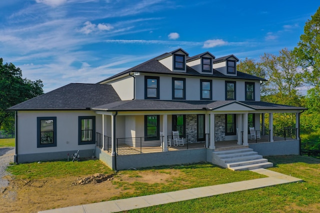 view of front of home with a porch