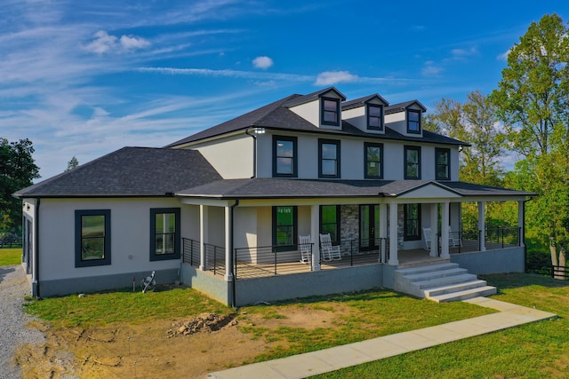 view of front facade with covered porch