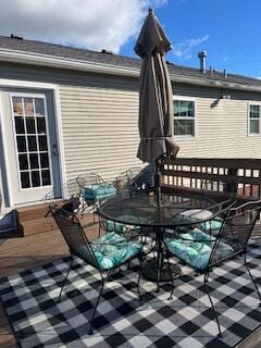 view of wooden terrace